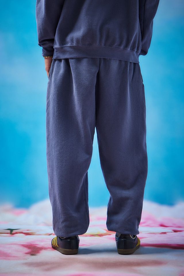 iets frans... Dark Blue Big Embroidered Joggers  #2