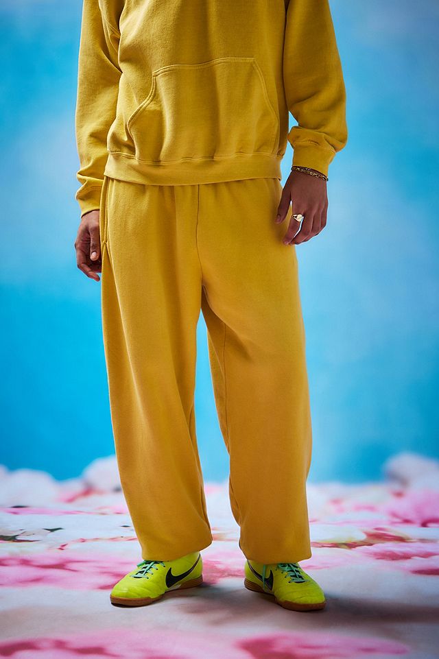 iets frans... Yellow Big Embroidered Joggers | Urban Outfitters UK