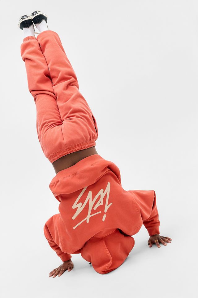 iets frans... Orange Cuffed Joggers #1