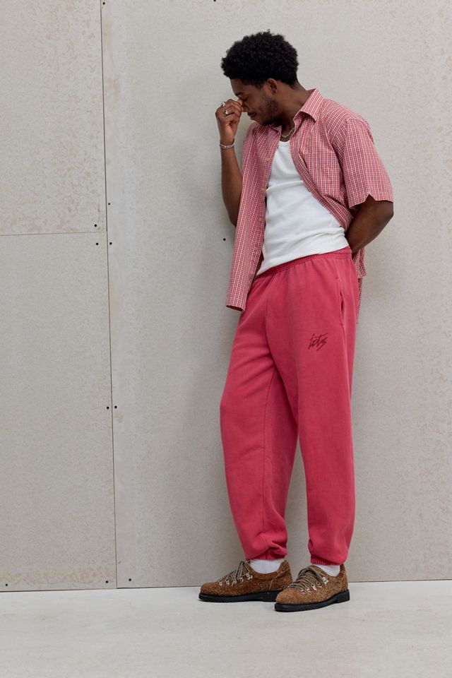 iets frans... Pantaloni da Jogging Rosso Savvy con Polsini #1