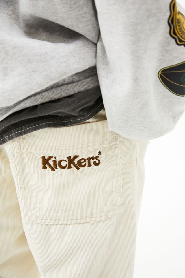 Kickers Ecru Gamba Dritta Pantaloni in Velluto a Coste #3