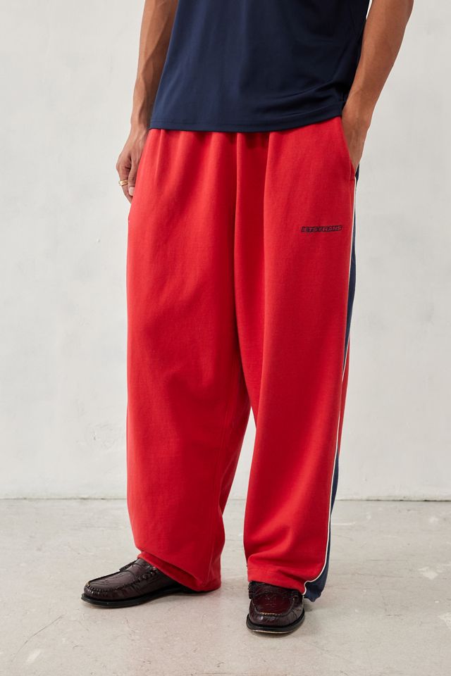 iets frans... Red Panelled Harri Baggy Joggers | Urban Outfitters UK