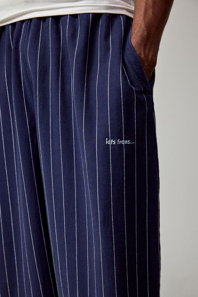 iets frans... Pinstripe Blu Jersey Harri Joggers #1