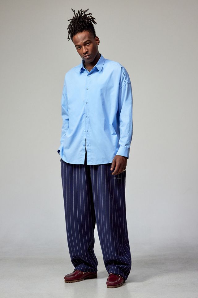 iets frans... Pinstripe Blu Jersey Harri Joggers #2