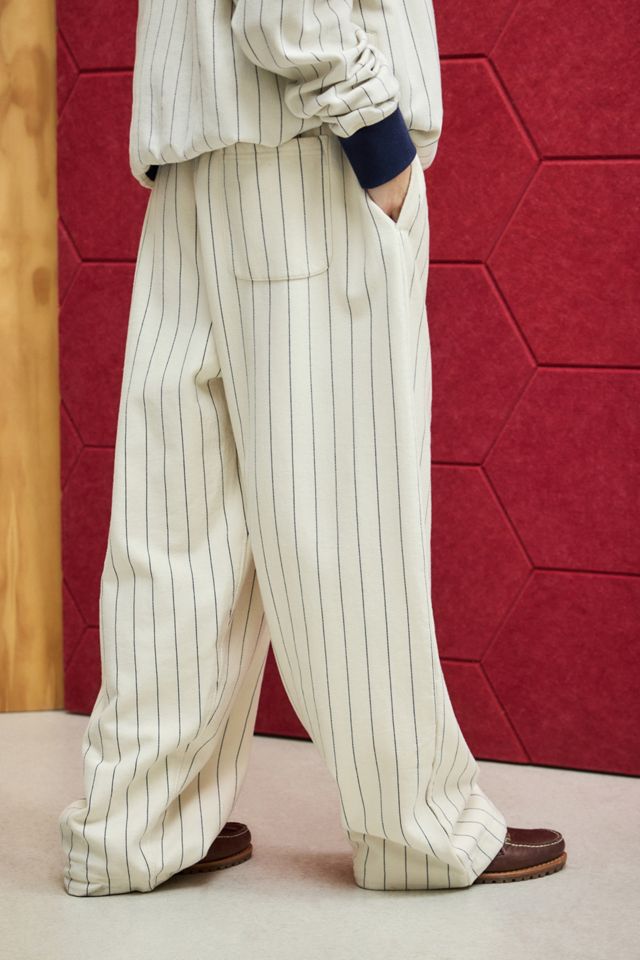 iets frans... Ecru Pinstripe Harri Joggers #7