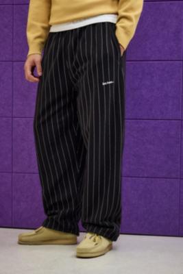 iets frans. Pinstripe Black Jersey Harri Joggers - Black S at Urban Outfitters