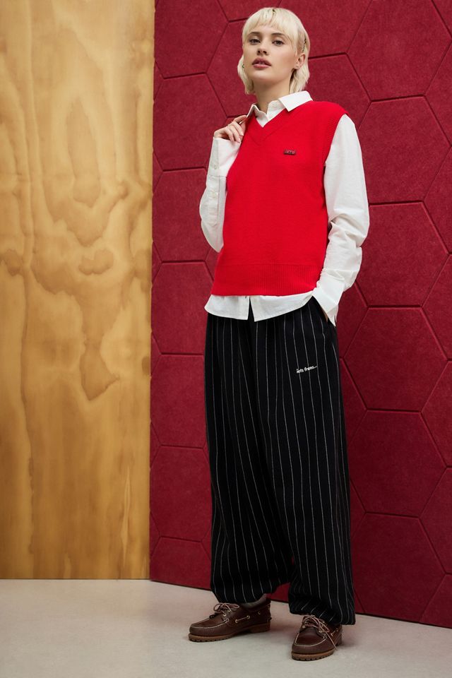 iets frans... Pinstripe Black Jersey Harri Joggers #5
