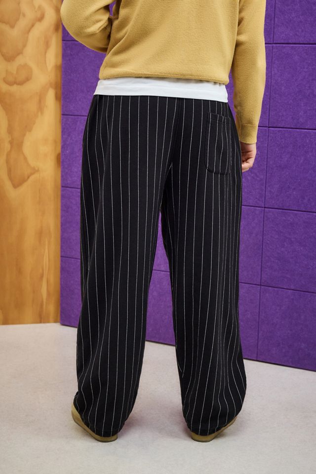 iets frans... Pinstripe Black Jersey Harri Joggers #3