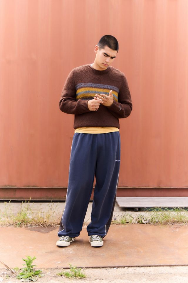 iets frans... Navy Harri Panelled Joggers #1