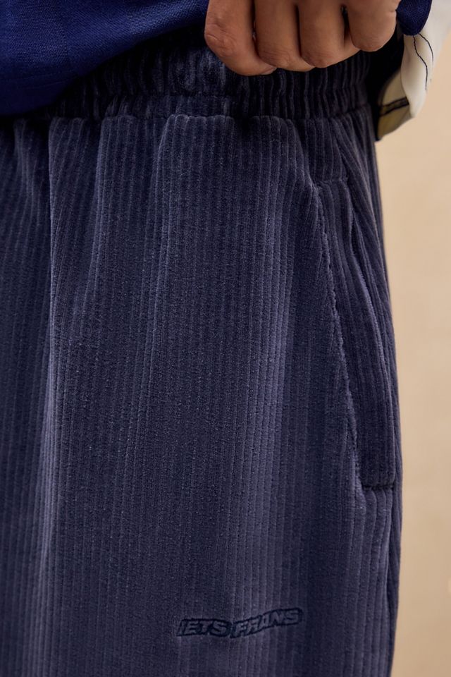 iets frans... Navy Harri Corduroy Jersey Joggers #2