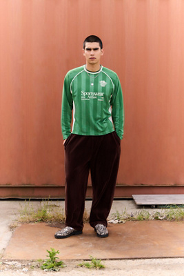 Iets frans. Joggers en jersey côtelé marron Harri en taille: TTP - iets frans... - Modalova