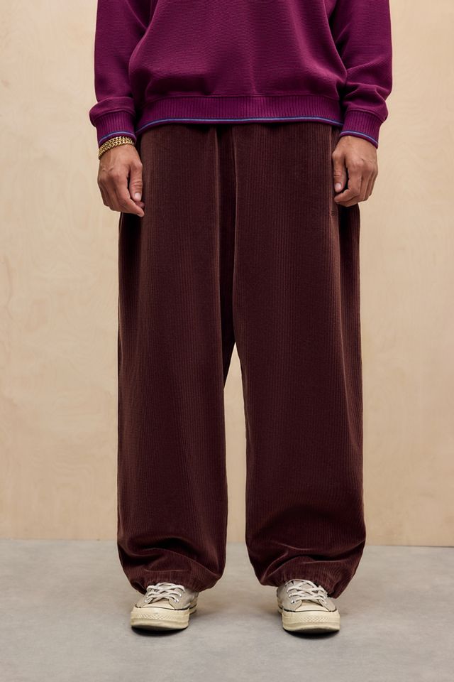 iets frans... Brown Harri Corduroy Jersey Joggers #1