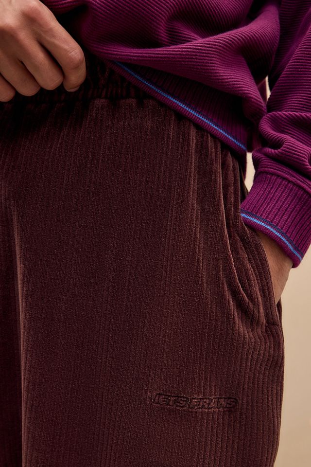 iets frans... Brown Harri Corduroy Jersey Joggers #2