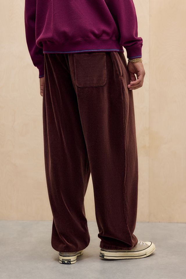 iets frans... Brown Harri Corduroy Jersey Joggers #3