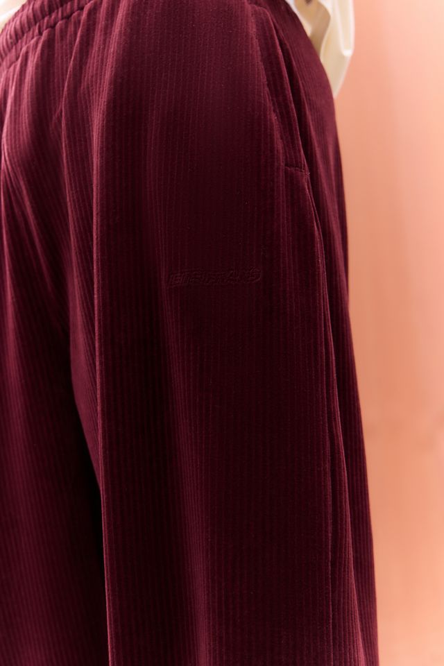 iets frans... Burgundy Harri Corduroy Jersey Joggers #2