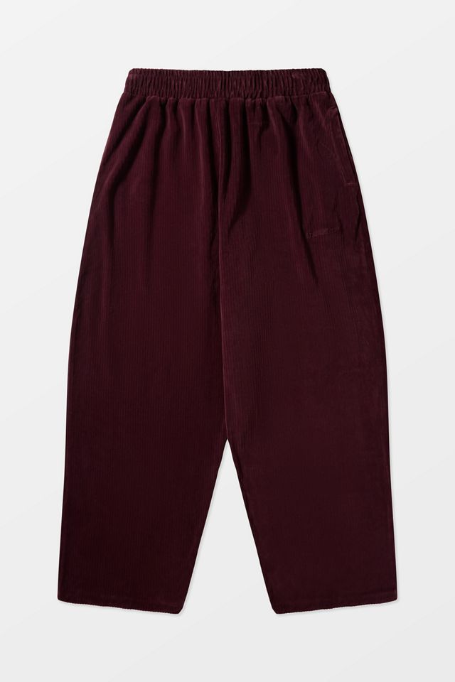 iets frans... Burgundy Harri Corduroy Jersey Joggers #4