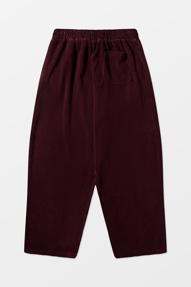 iets frans... Burgundy Harri Corduroy Jersey Joggers #5
