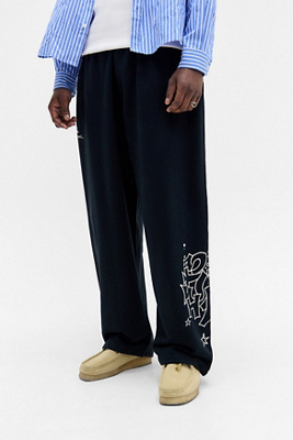 Iets frans. Joggings Harri Graffiti Noirs en Black taille: Small - iets frans... - Modalova