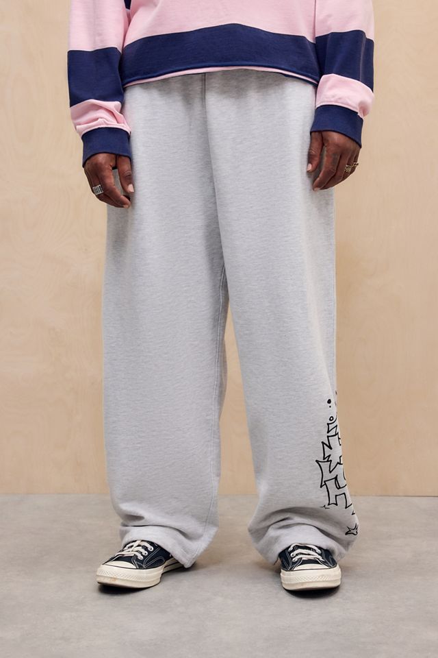 iets frans... Ice Grey Harri Graffiti Joggers
