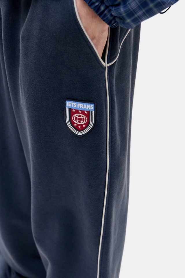 iets frans... Marineblaue Sports Shield Jogginghose #2