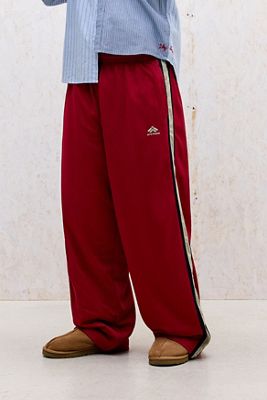 Pantalon de survêtement rétro en mesh aéré rouge iets frans...