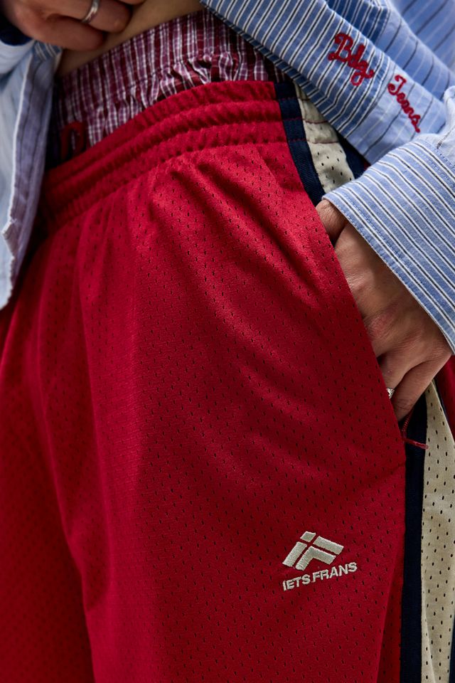 Pantalon de survêtement rétro en mesh aéré rouge iets frans... #2