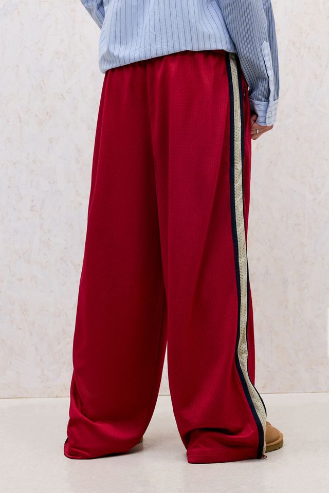 Pantalon de survêtement rétro en mesh aéré rouge iets frans... #4
