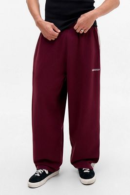 Joggers amples Harri à panneaux bordeaux et gris iets frans...