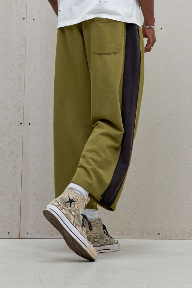 iets frans... Pantaloni da Jogging Corti con Orlo Grezzo Harri Kaki #3