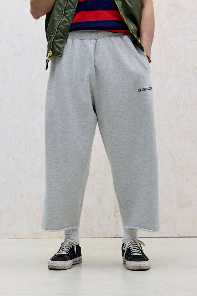 iets frans... Pantaloni Jogger Corti Grigi Harri a Pannelli #1