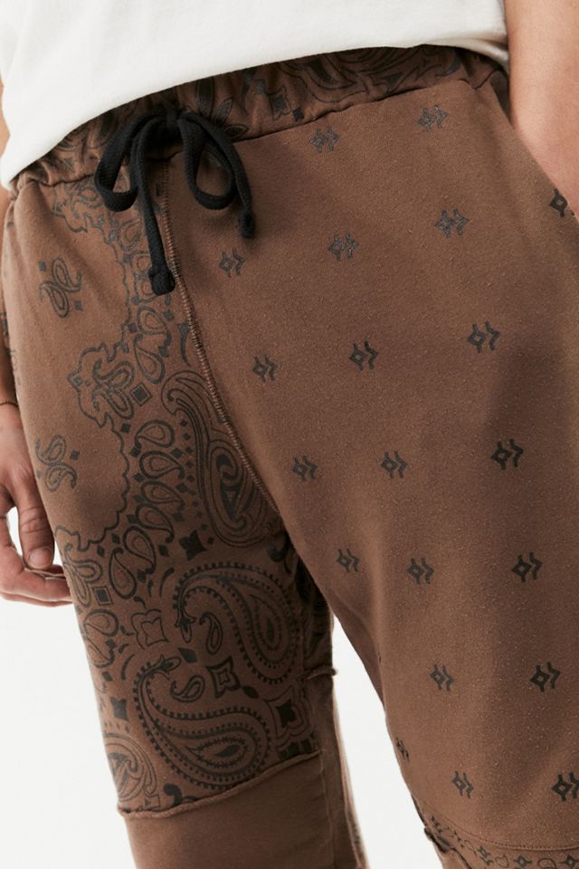 Jaded London Brown Bandana Joggers #3