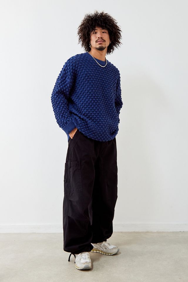 Jaded London Black Oversized Parachute Pants #1
