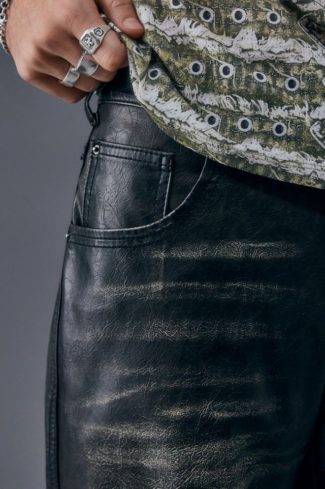 Jaded Londres - Pantalon en simili cuir gris cendré #2