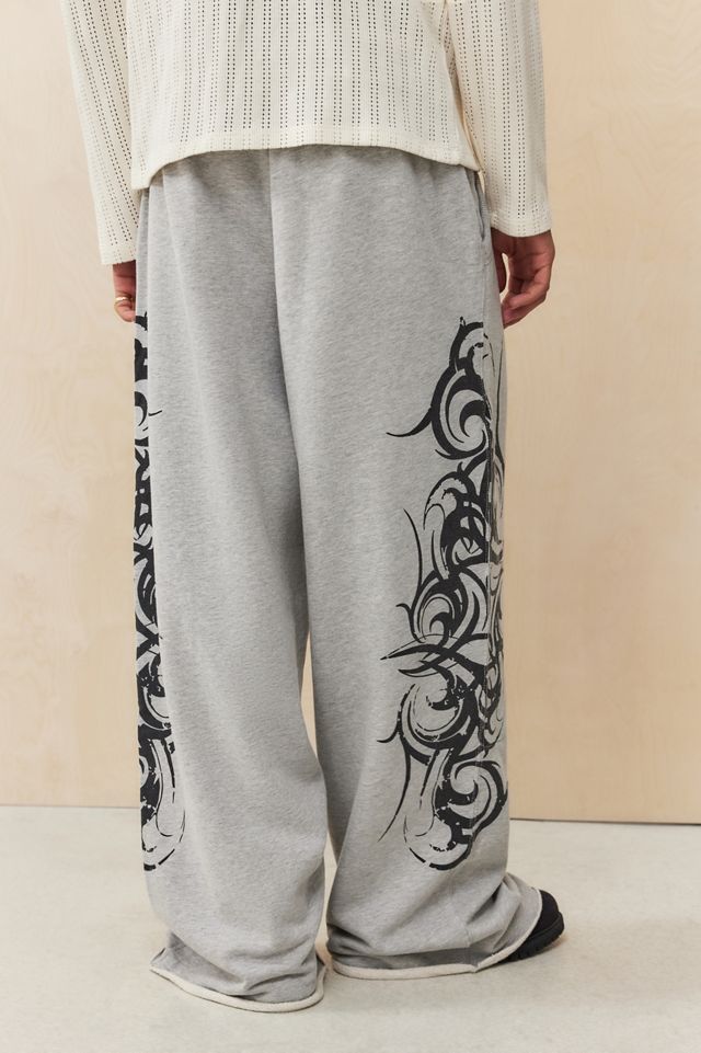Jaded London Grey Marl Tattoo Monster Joggers #2