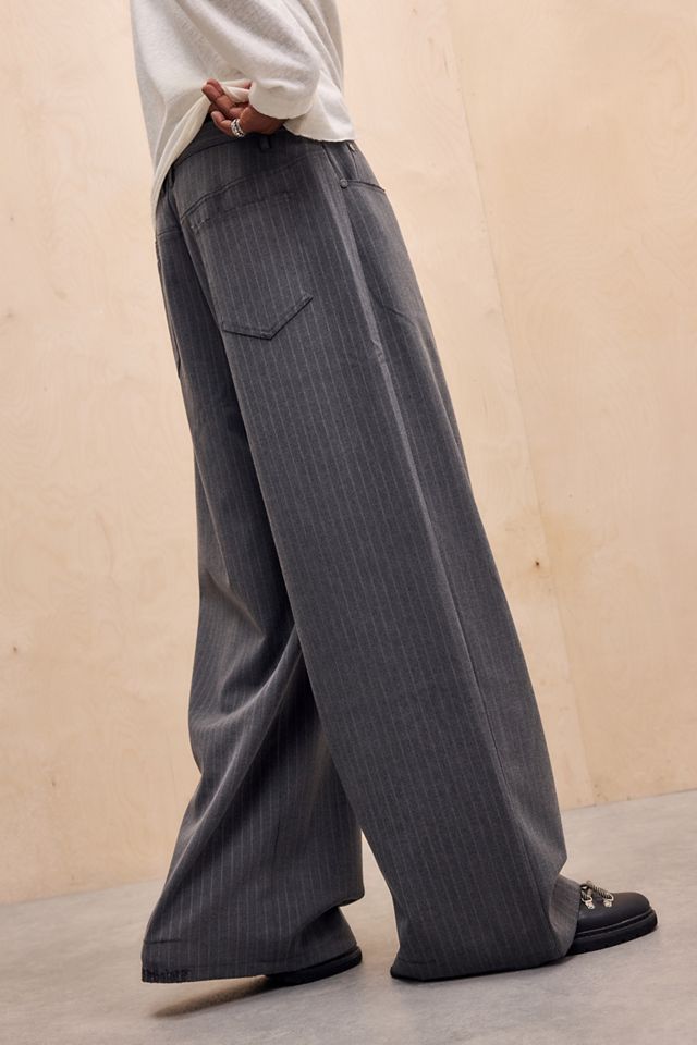 Jaded London Tattoo Pinstripe Goliath Suit Trousers #3