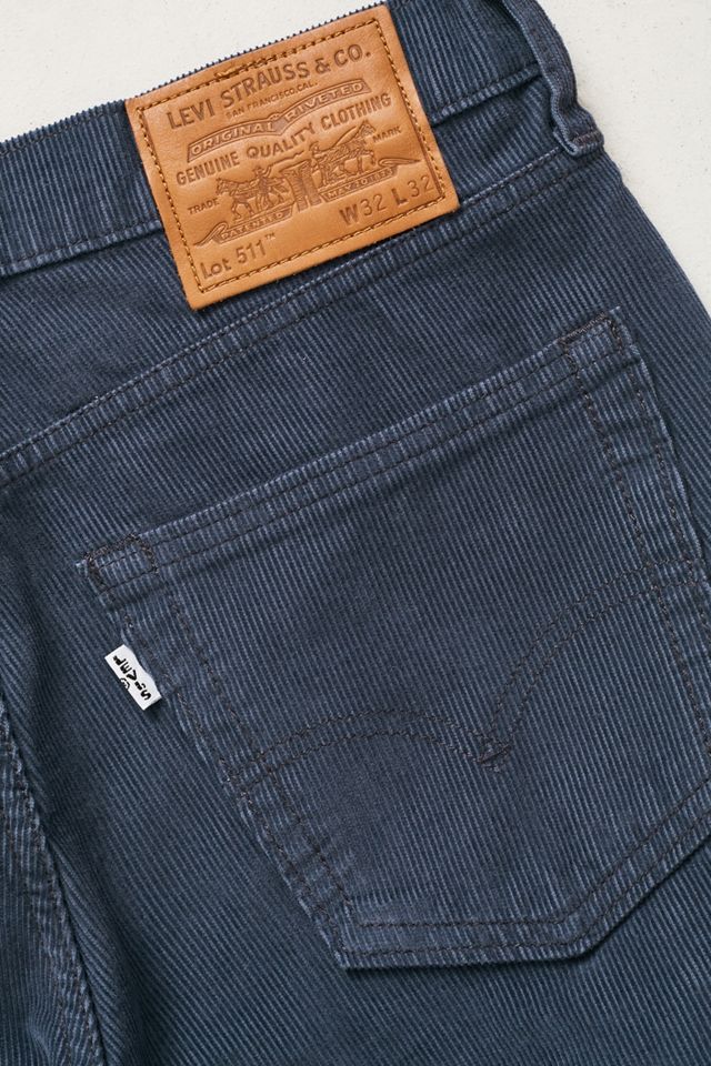 Levi's 511 Pantalones de Pana Azul de 5 Bolsillos #4