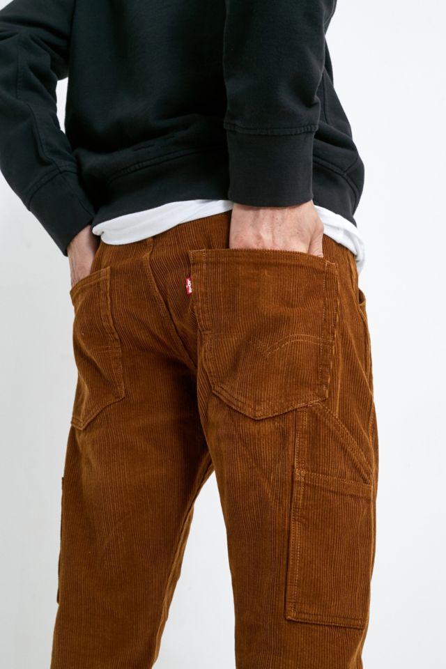 Levi's 502 Brown Corduroy Carpenter Trousers