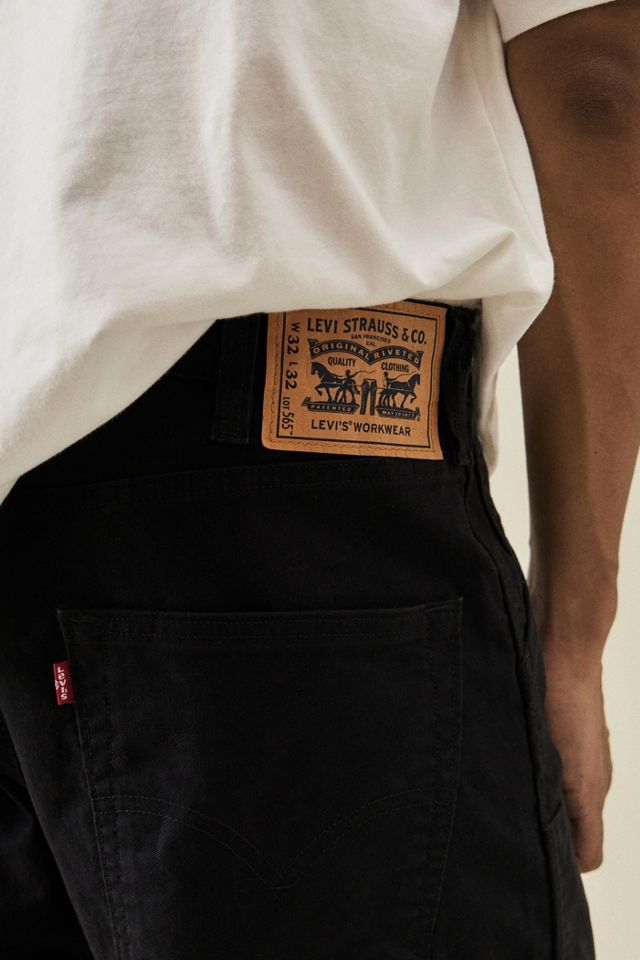 Levi's Black Workwear 565 Double Knee Jeans #4