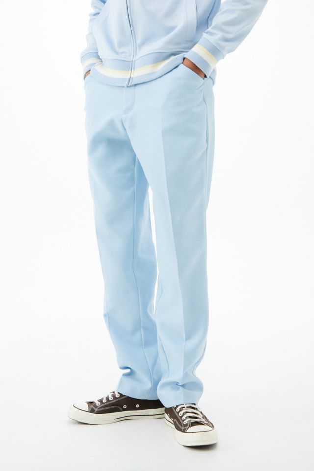 Farah Light Blue Hopsack Ladbroke Trousers | Urban Outfitters UK