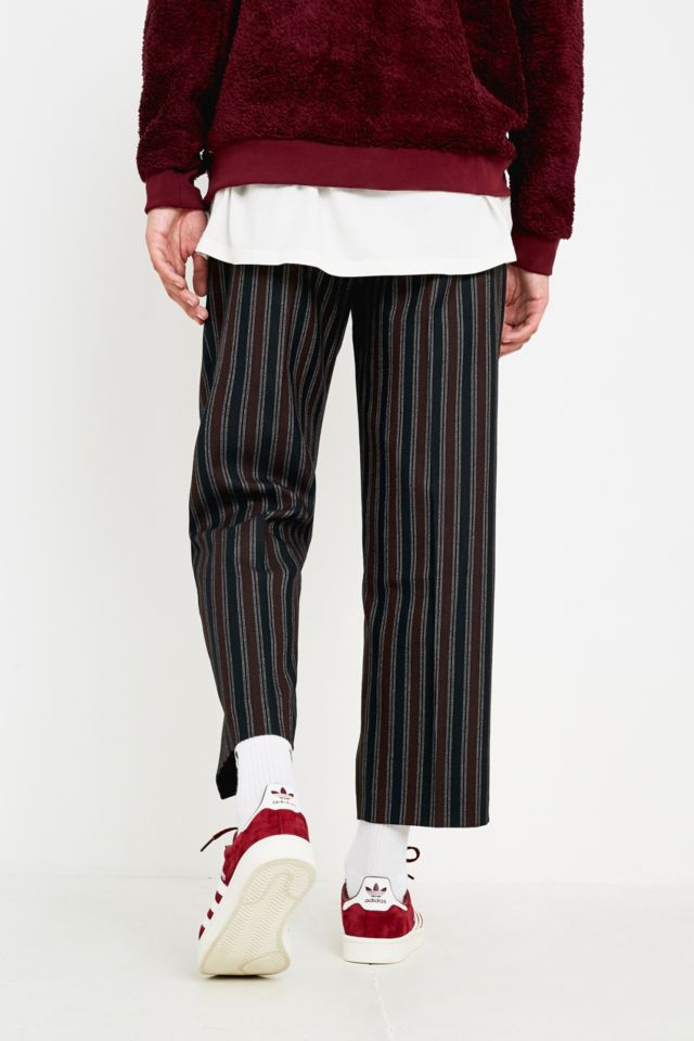 Loom Striped Cropped Trousers | Urban Outfitters UK