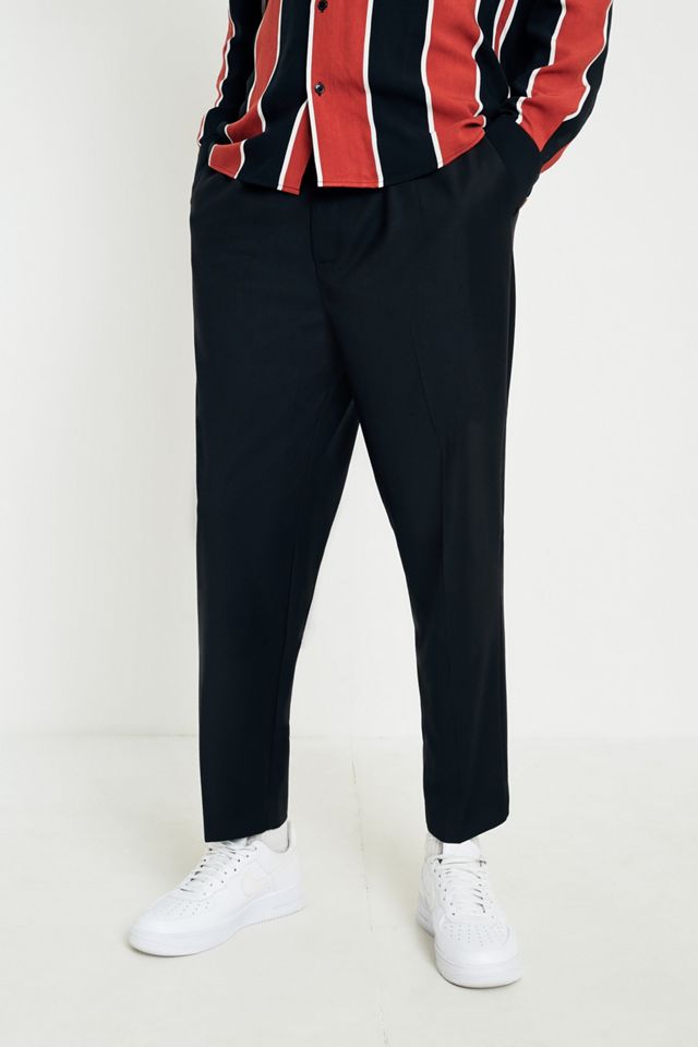 UO Black Tailored Drawstring Trousers #1