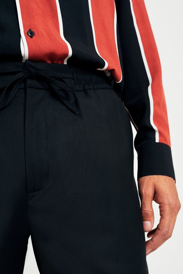 UO Black Tailored Drawstring Trousers #2