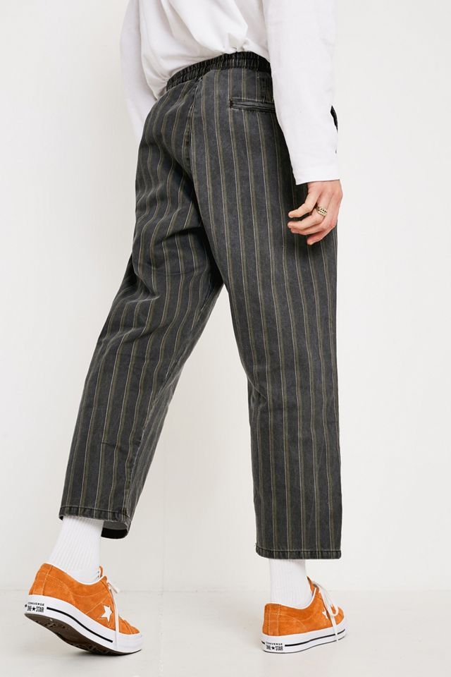 UO - Pantalon de pyjama rayé kaki délavé #1