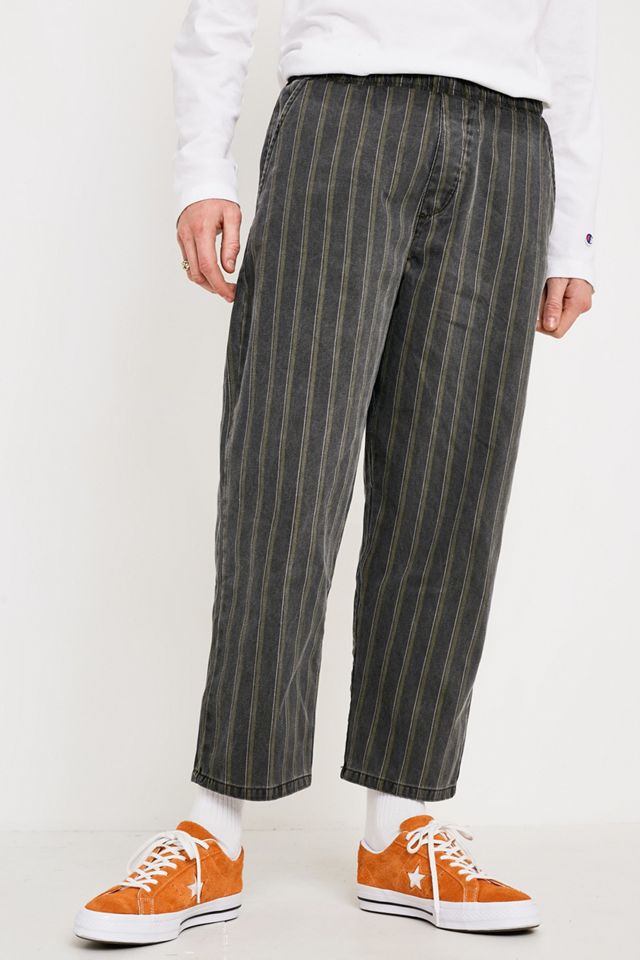 UO - Pantalon de pyjama rayé kaki délavé #2