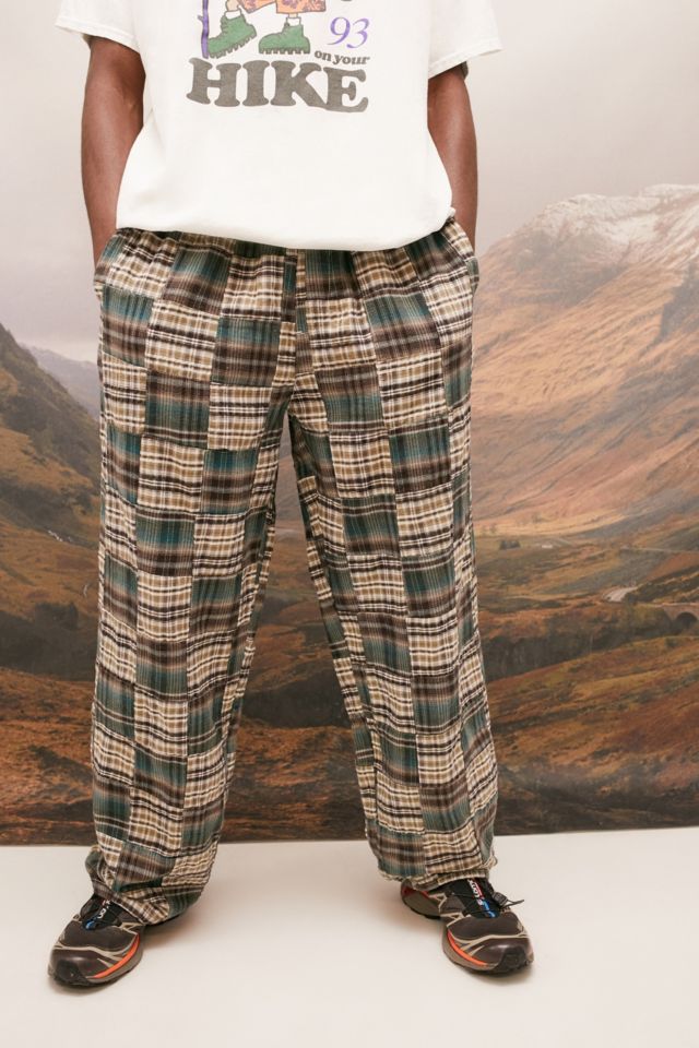 BDG Patchwork Check Print PJ Pants