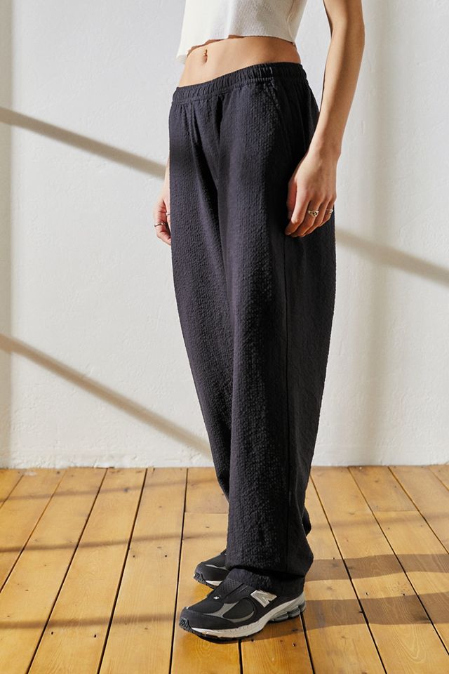 Pantaloni Pigiama Seersucker Neri Loom #5