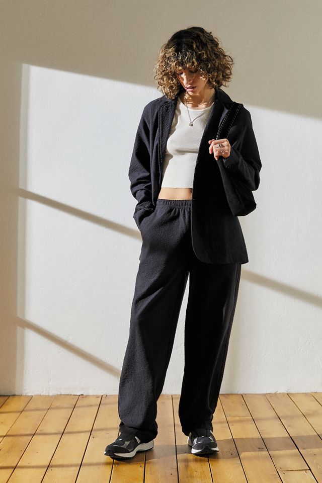 Pantaloni Pigiama Seersucker Neri Loom #6