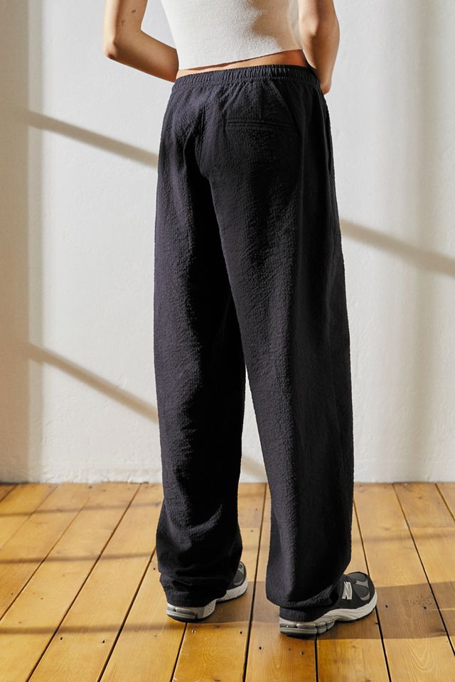Pantaloni Pigiama Seersucker Neri Loom #8