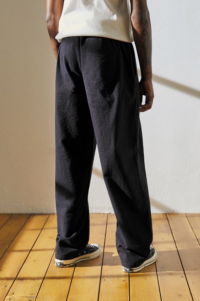 Pantaloni Pigiama Seersucker Neri Loom #4