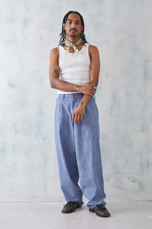 Loom Chambray Flood Pants  #1